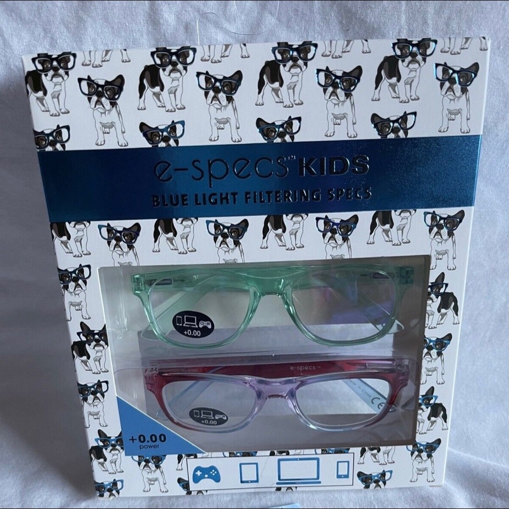 NIB 2PACK BLUE LIGHT FILTER SPECS NON MAGNIFYING